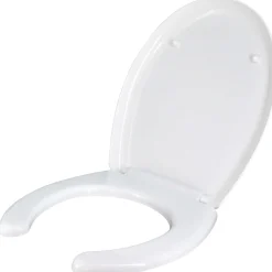 Copriwater ovale per disabili in termoindurente bianco