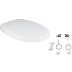 Copriwater ovale per disabili in termoindurente bianco