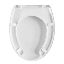 Copriwater ovale per disabili in termoindurente bianco