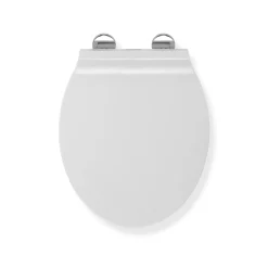 Copriwater ovale Slim in termoindurente bianco