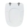 Copriwater ovale Square in mdf bianco