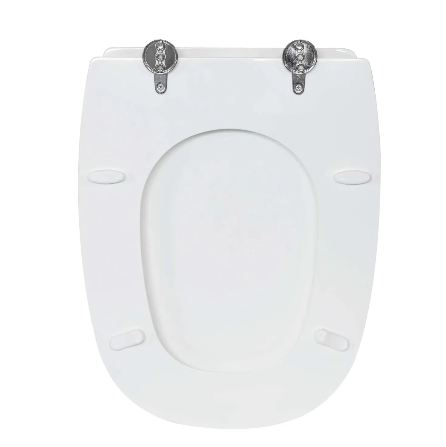 Copriwater ovale Square in mdf bianco