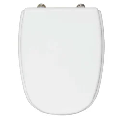 Copriwater ovale Square in mdf bianco