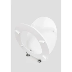 Copriwater ovale universale in abs bianco