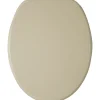 Copriwater ovale universale in mdf Champagne