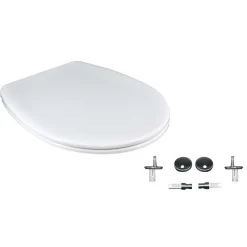 Copriwater ovale universale in termoindurente bianco