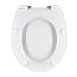 Copriwater ovale universale in termoindurente bianco