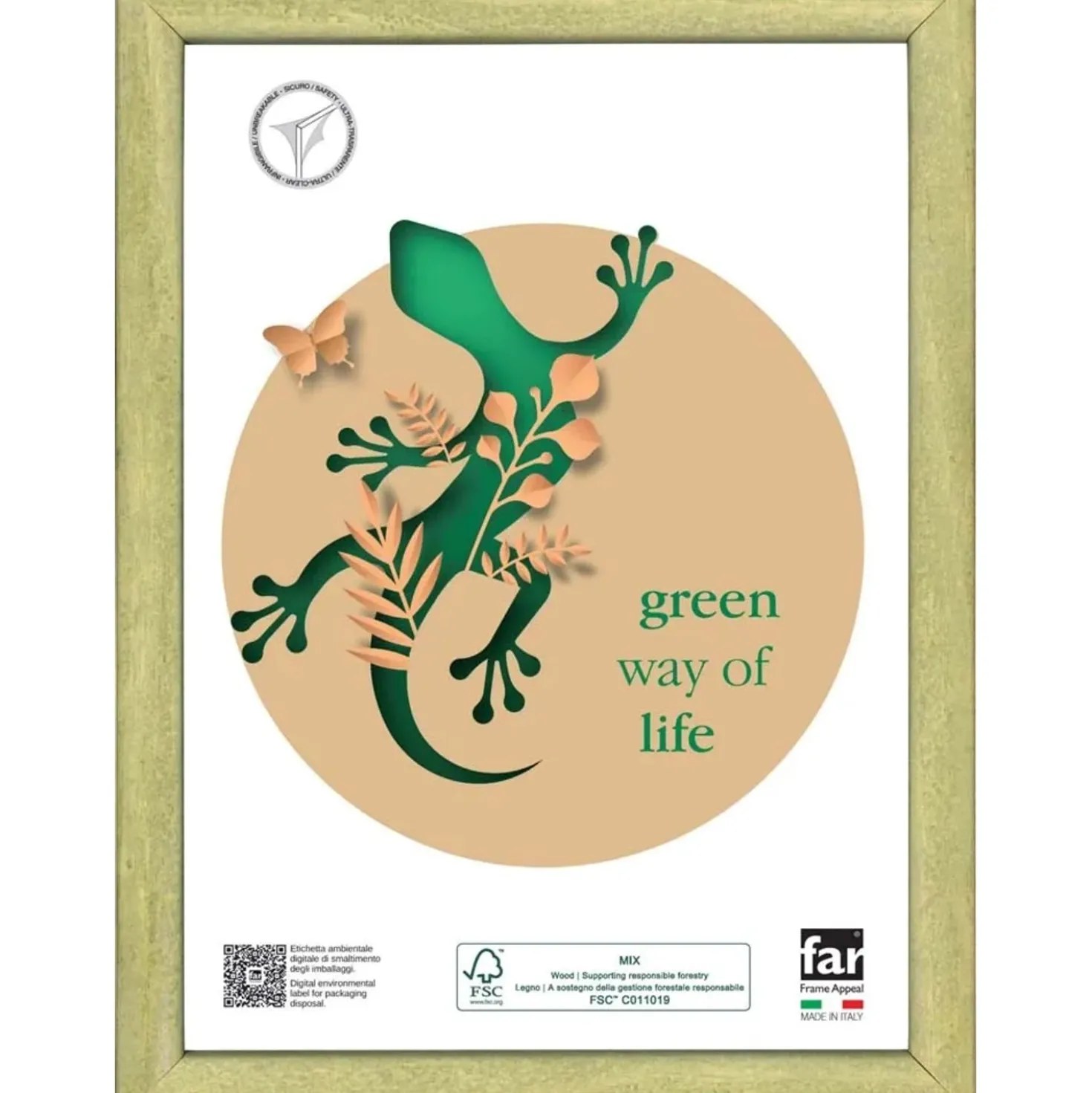 Cornice GARCIA 40x50 cm verde