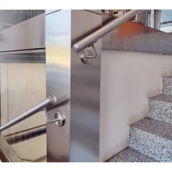 Corrimano 3 m acciaio inox satinato con kit di montaggio