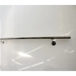 Corrimano 3 m acciaio inox lucido con kit di montaggio