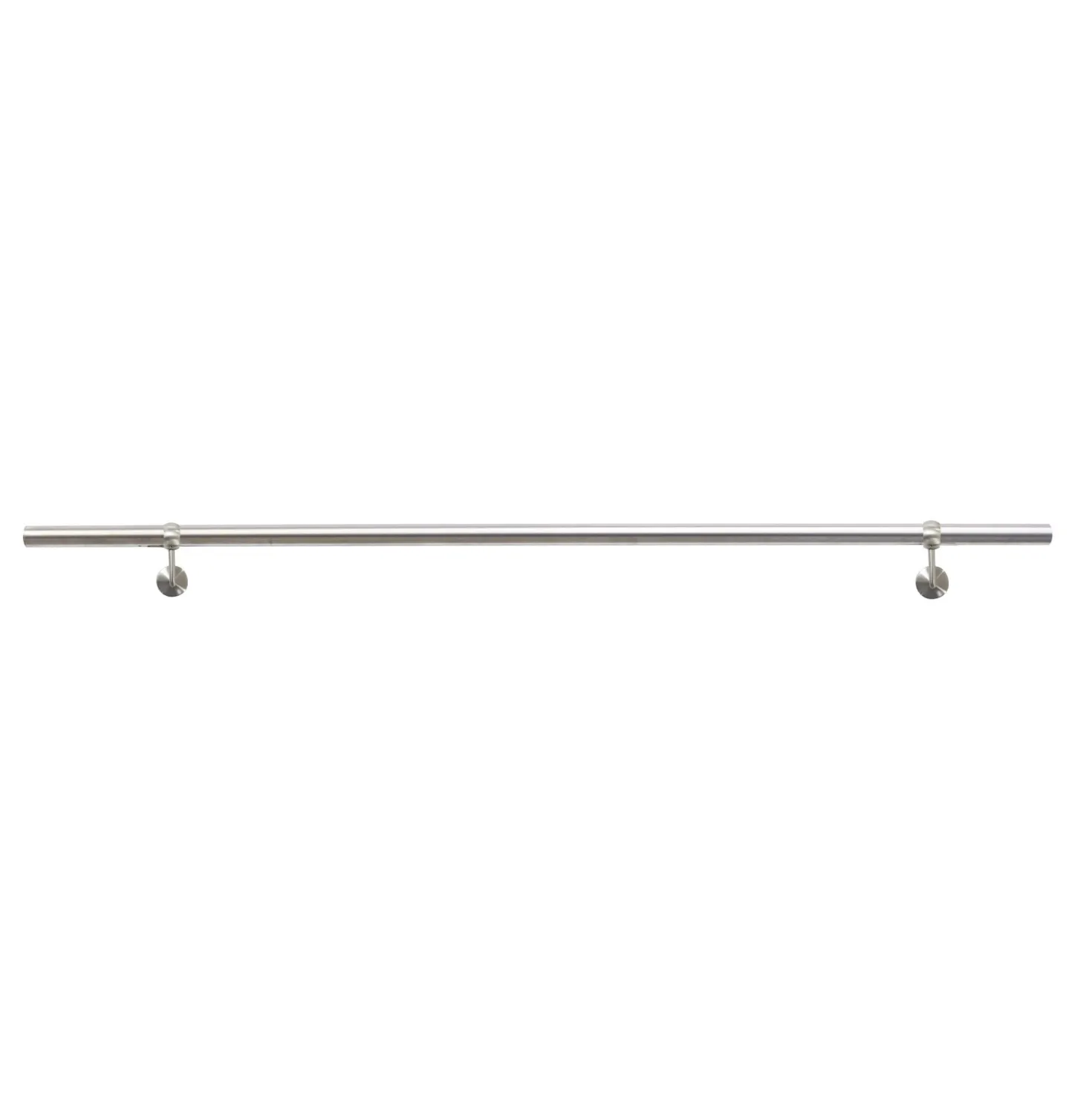 Corrimano 2 m supporto ad anello acciaio inox satinato con kit di montaggio
