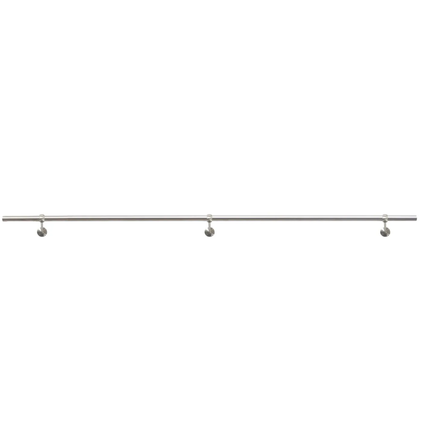 Corrimano 3 m supporto ad anello acciaio inox satinato con kit di montaggio