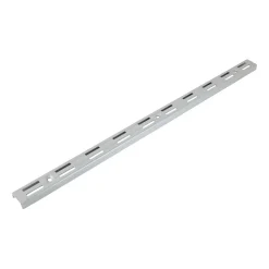 Cremagliera doppia in alluminio 1000 mm argento