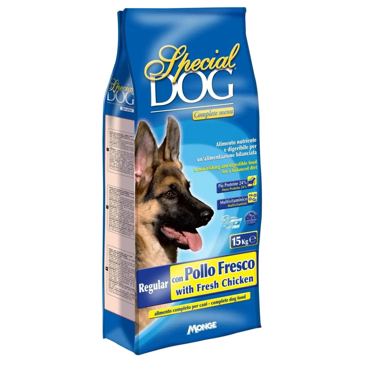 Crocchette per cani Monge Special Dog Regular con pollo sacco da 15 kg