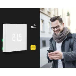 Cronotermostato Vimar LTE riscaldamento e condizionamento da parete bianco