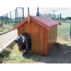 Cuccia per cani in legno tg piccola 60x98 cm