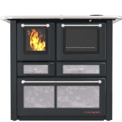 Cucina a legna Emilia Plus Ceramica 6,3 kW serpentino