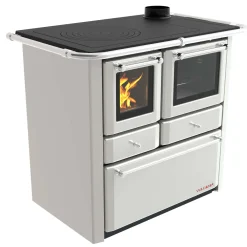 Cucina a legna Emilia Vulcania 6,3 kW bianco