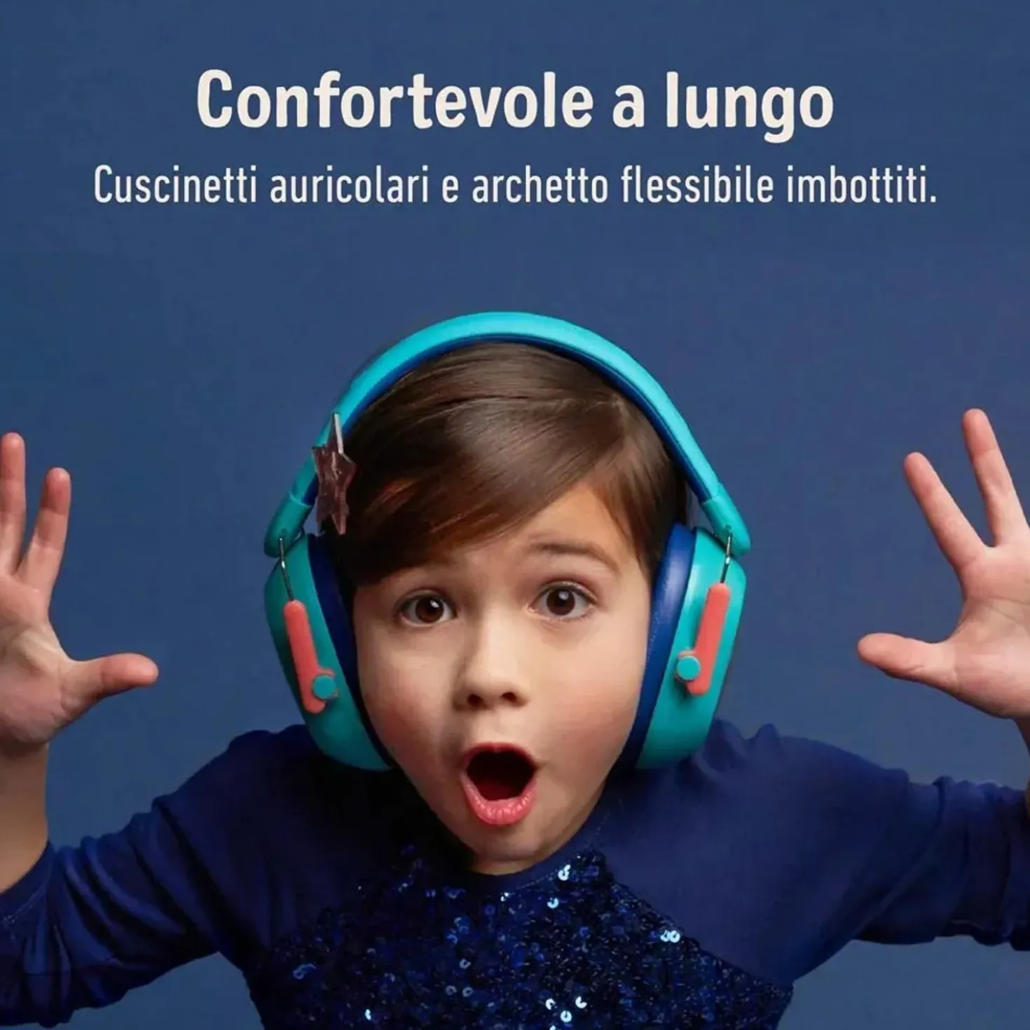 Cuffie auricolari 3M Plus per la protezione acustica dei bambini, (87 - 98 dB)