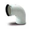 Curva 90° M/F Ø80 PP bianco