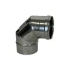 Curva a 90° in acciaio inox AISI 316 Ø 100 mm