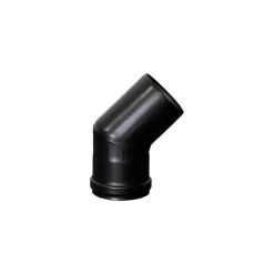 Curva a 45° per stufa a pellet Ø 80 mm x SP 1,2 mm con guarnizione