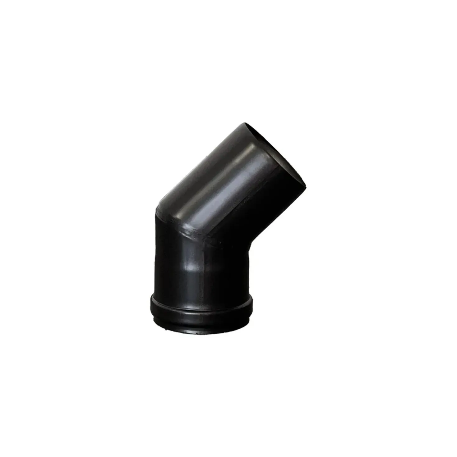 Curva a 45° per stufa a pellet Ø 80 mm x SP 1,2 mm con guarnizione