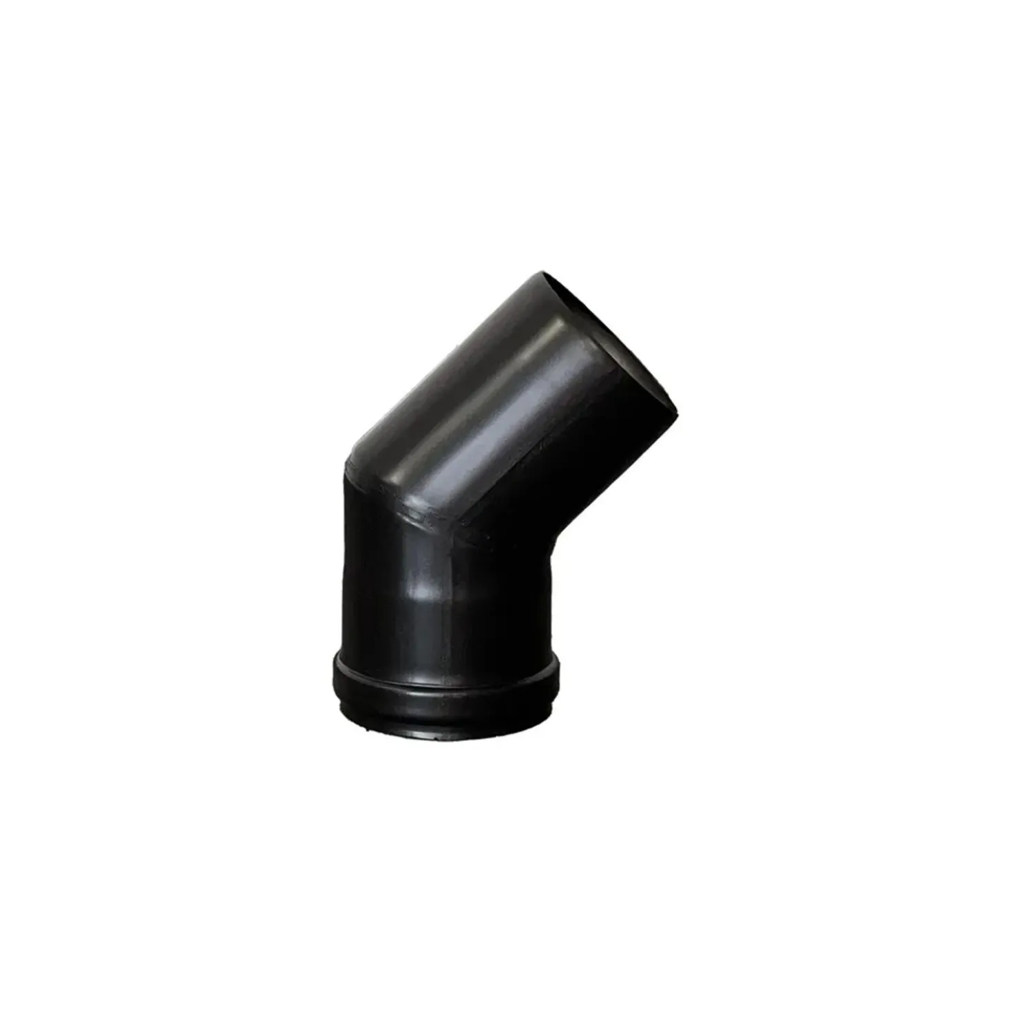 Curva a 45° per stufa a pellet Ø 100 mm x SP 1,2 mm con guarnizione