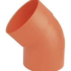 Curva per gronda in PVC arancione 45° Ø 80 mm