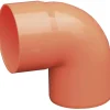 Curva per gronda in PVC arancione 87° Ø 100 mm