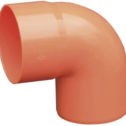 Curva per gronda in PVC arancione 87° Ø 100 mm