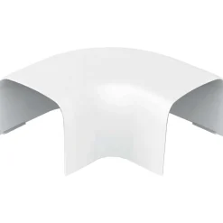 Curva piana per canalina Bianco puro 65x50 mm