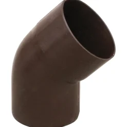 Curva pluviale in PVC Marley marrone 45° Ø 80 mm
