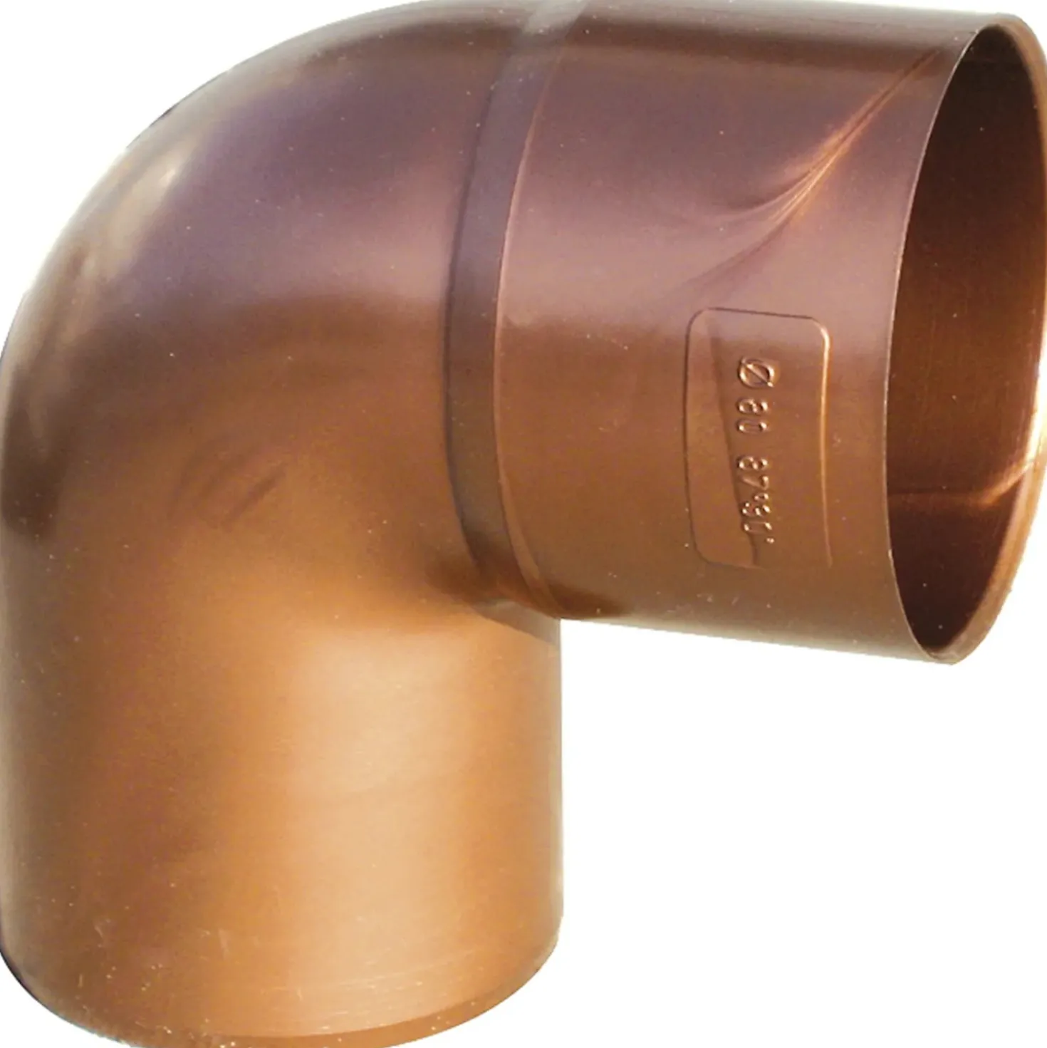 Curva pluviale in PVC Marley rame 87° Ø 80 mm