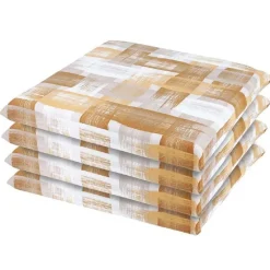Cuscini coprisedia sfoderabili giallo 40x40x20 cm Set da 4 pz