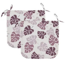 Cuscini per sedia Foglia rosa 2pz 40x40 cm