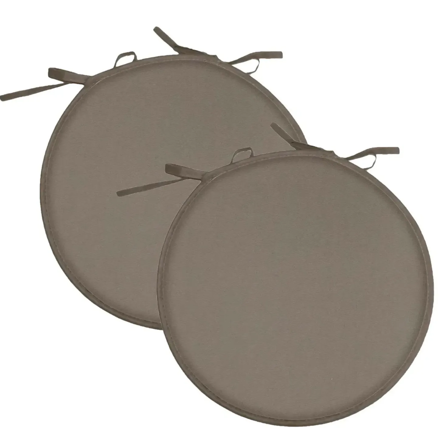 Cuscini per sedia Riga taupe 2 pz Ø 40 cm