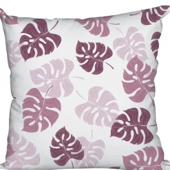 Cuscino arredo Foglia rosa 40x40 cm