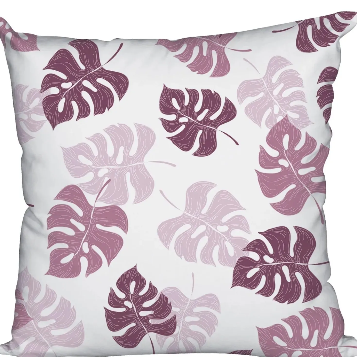 Cuscino arredo Foglia rosa 40x40 cm