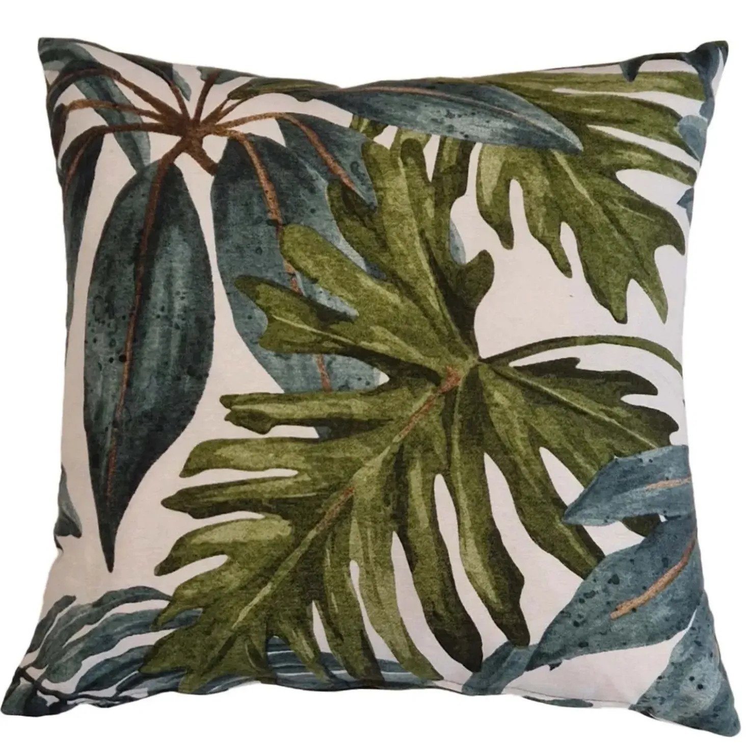 Cuscino arredo Foglia verde 40x40 cm
