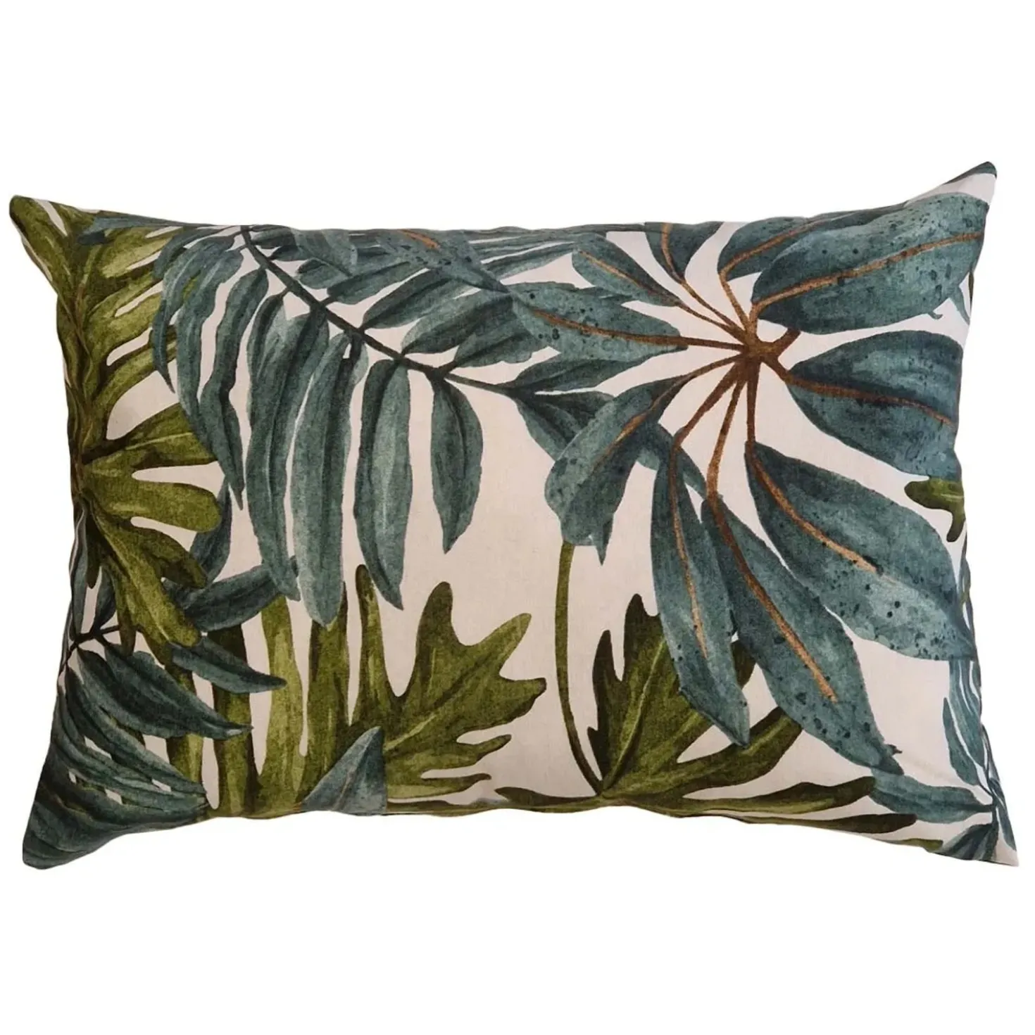 Cuscino arredo Foglia verde 60x40 cm
