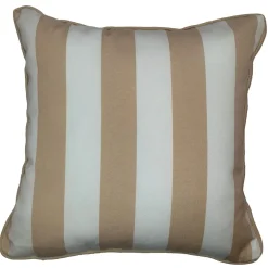 Cuscino arredo righe beige 40x40 cm
