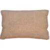 Cuscino con fascia e doppio piping beige 30x50 cm