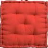 Cuscino da pavimento Futon colore rosso 60x60 cm