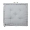 Cuscino da pavimento grigio 45x45x10 cm