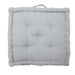 Cuscino da pavimento grigio 45x45x10 cm