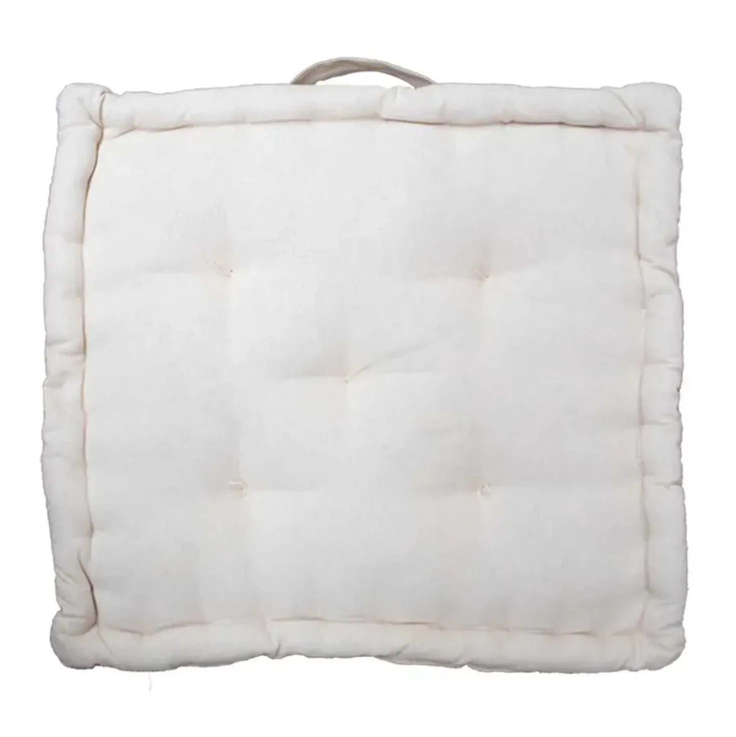 Cuscino da pavimento lino 45x45x10 cm