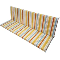 Cuscino dondolo 4 posti riga arancio