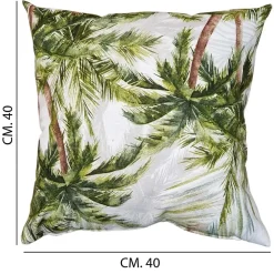 Cuscino per giardino Palm Beach quadrato 40x40 cm verde