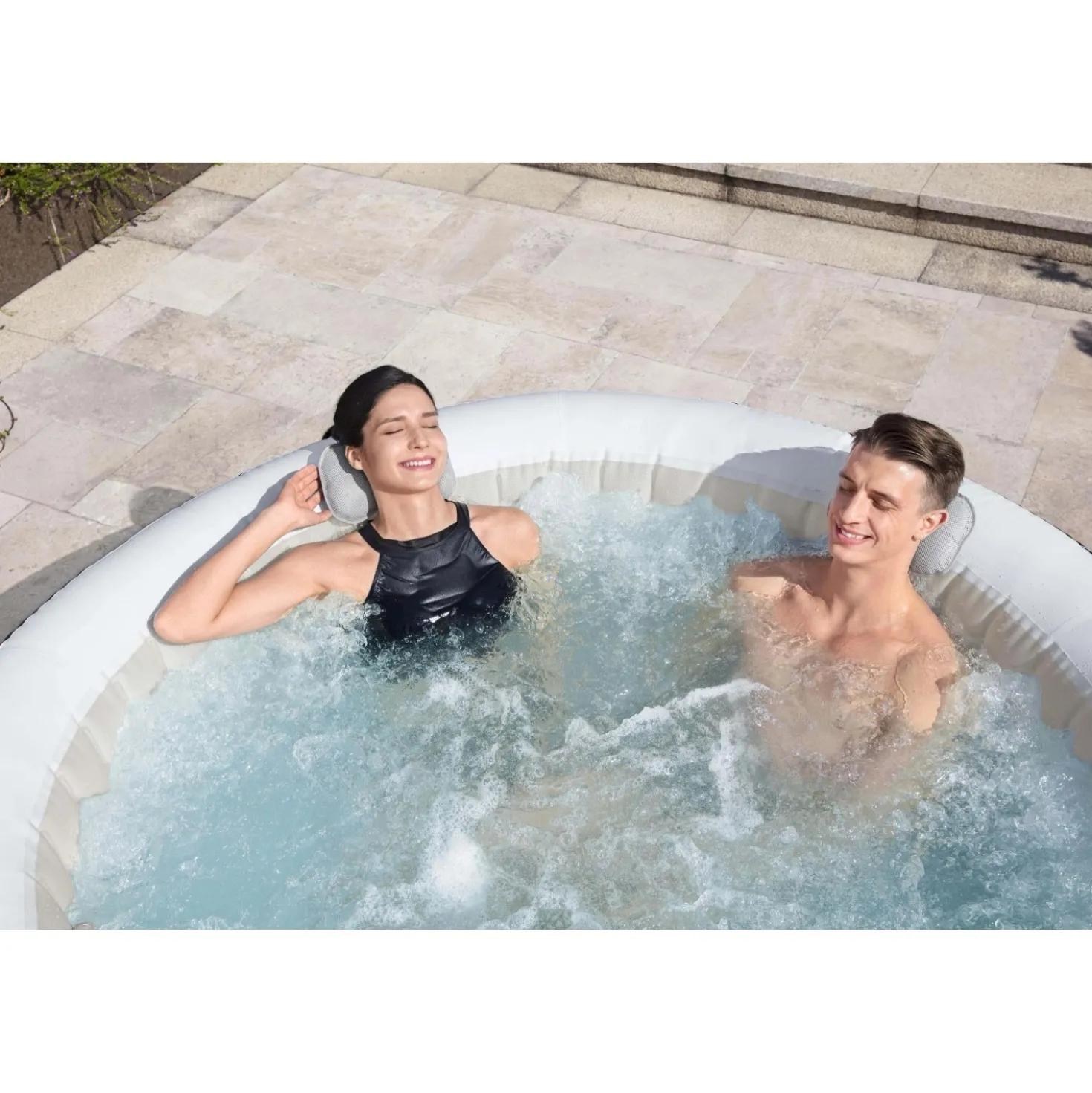 Cuscino per idromassaggio con supporto Bestway Lay-Z-Spa 23x13x5cm Set 2 pz